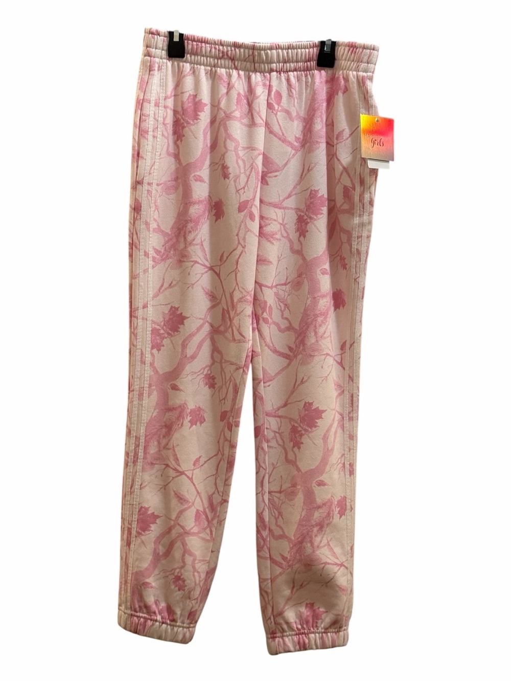 Harper & Ivy Girls Pink & White sweatpants Sz XL. NWT